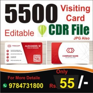 5500 Unique Visiting Card Design