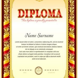 1000 Certificate Premium Design